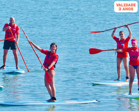 Aula de Stand Up Paddle na Praia de Cascais | Privada ou em Grupo | Surf'n'Paddle