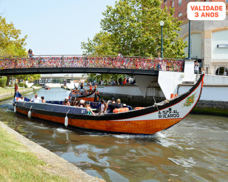 Cruzeiro em Moliceiro para Dois | Passeio Romântico na Veneza Portuguesa! Aveiro com Paixão