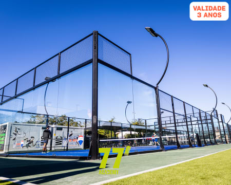 Aluguer de Campo de Padel para Até 4 Pessoas | 1 Hora | 77 Academy - Condeixa-a-Nova