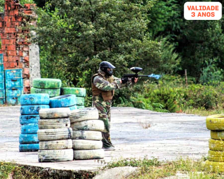 Jogo de Paintball | 300 Bolas | Até 10 Pessoas! CEITA - Montalegre