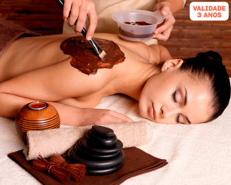Relax Total! Esfoliação + Envolvimento Chocolate + Massagem de Relaxamento | 2 Horas | Gaia
