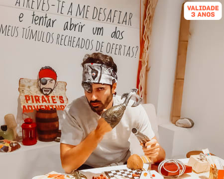 Escape Game «Pirate's Adventure» - Até 4 Jogadores | Halocare Escape Game - Lisboa