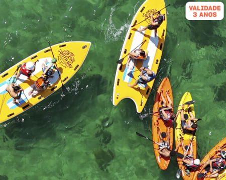 Diversão Garantida! Passeio de SUP ou Kayak com Guia & Degustação de Moscatel | Portinho da Arrábida ou Seixal