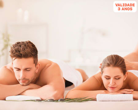 Presente Namorados: Massagem de Relaxamento para Dois | 45 Minutos | Setúbal