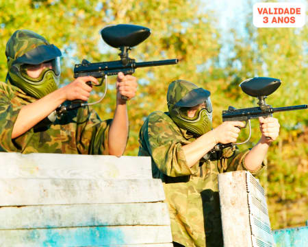 Paintball em Santa Maria da Feira | 100 Bolas - 2 Horas | Aventuresca