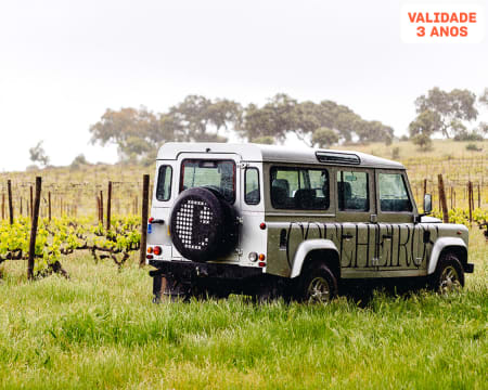 Passeio de Jipe + Prova de 4 ou 6 Vinhos | 1 ou 2 Pessoas | Herdade de Coelheiros - Arraiolos