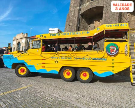 DUKW | Passeio no Porto em Veículo Anfíbio com "Mergulho" no Rio Douro | Porto Duck Tours