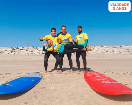 Aula de Surf na Costa da Caparica | 1 ou 2 Pessoas | Portugal Surf School