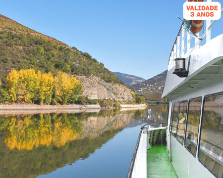 Cruzeiro Porto-Régua-Porto para Dois c/ Pequeno-Almoço e Almoço a Bordo | Subida de Barco | Rota do Douro