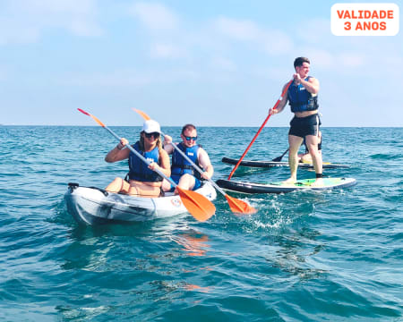 Passeio de Caiaque ou Stand Up Paddle pelas Grutas de Albufeira | 2h30