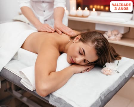 Massagem de Relaxamento com Óleos Essenciais ou Velas Quentes - 1 Hora | Amarante