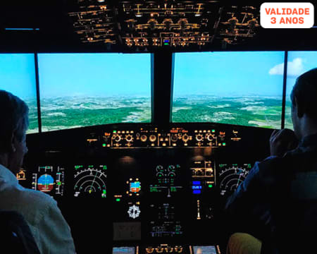 Venha Pilotar um Airbus A320 ou Boeing 737! Simulador de Voo Até 2 Horas | Lisboa