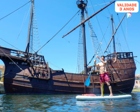 Stand Up Paddle City Tour em Vila do Conde & Fotos para 1 ou 2 Pessoas | 2h | Villa's Adventure