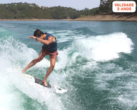 WakeSurf na Barragem de Castelo de Bode para Dois | 1 Hora | The Watersky Academy - Tomar