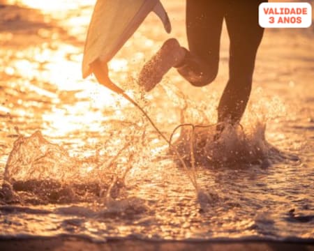 Baptismo de Surf na Praia de Ribeira D´Ilhas - 1h30 | 1 ou 2 Pessoas | Ericeira