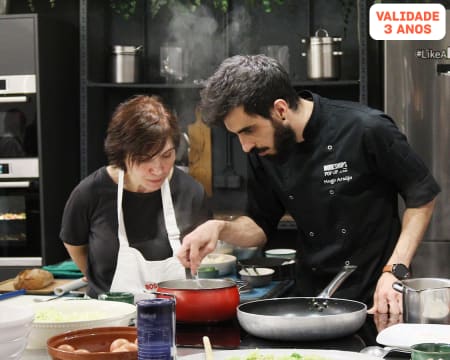 Workshop de Cozinha à Escolha c/ Chefs + Degustação - 3h | Lisboa ou Porto