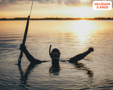 Baptismo Caça Submarina em Tróia ou na Costa a Norte do Cabo Espichel | 4 Horas a Fundo!