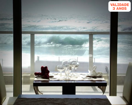 Jantar no Arribas Terrace na Praia Grande em Sintra com Vista para o Mar