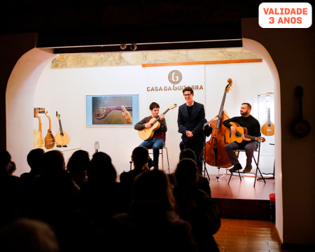 Concerto de Fado na Casa da Guitarra no Porto | Bilhete Criança, Júnior ou Adulto