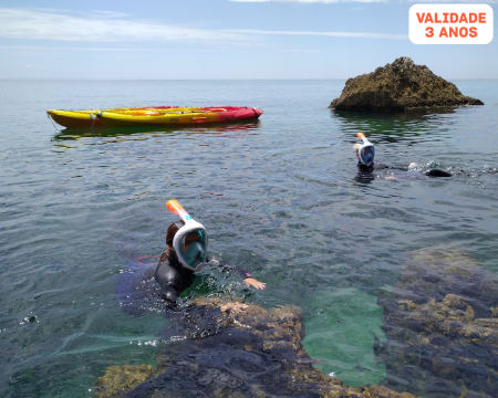 Aventura no Parque Natural da Arrábida! Escalada, Caiaque & Coasteering c/ Almoço Incluído