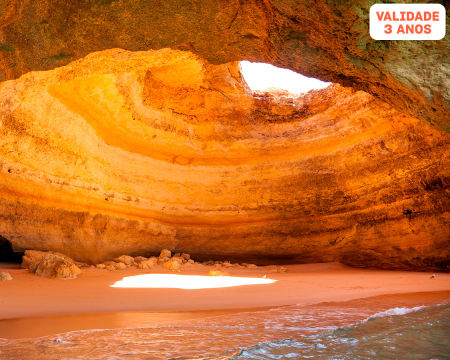 Passeio de Barco às Grutas de Benagil com Observação de Golfinhos | 2h30 | Adulto ou Criança | Portimão