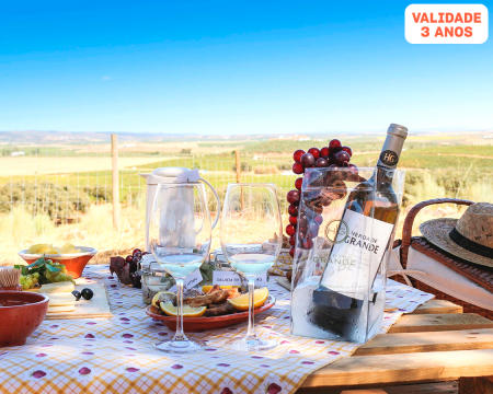 Visita e Prova de Vinhos à Escolha c/ Opção Piquenique | 1 ou 2 Pessoas | Herdade Grande - Vidigueira