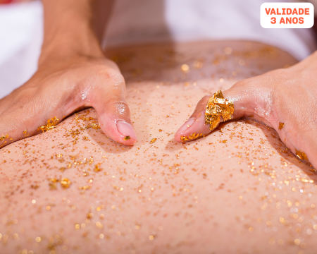 Massagem de Ouro c/ Pétalas de Rosa - 45 Minutos | Casa da Estética - Setúbal
