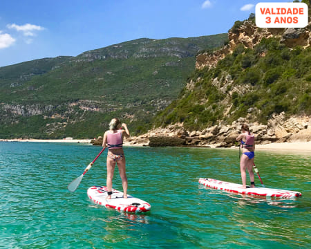 Stand Up Paddle na Serra da Arrábida com Visita a Praias Desertas | 2 Horas | Wind
