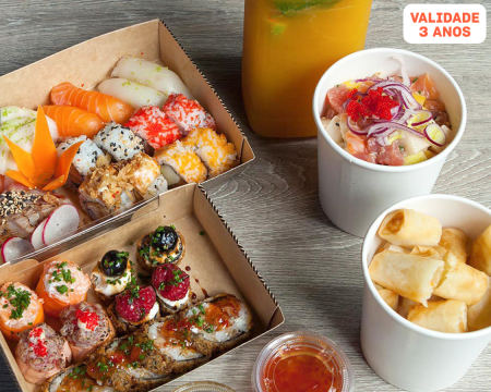 Sushi no Montijo! Take Away de Entrada e Combinado de 40 Peças | Al'Kawa