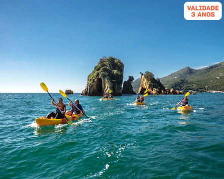 Canoagem na Serra da Arrábida com Visita a Praias Desertas | 2 Horas | Wind