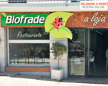 Refeição Vegetariana Biológica para Dois na Loja da Horta | Biofrade - Parede