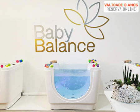 Experiência Única de Spa para Bebés! Sessão de Hidroterapia e Massagem - 1H | Baby Balance - Carcavelos