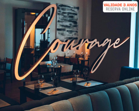Cozinha de Autor para Dois: Menu Degustação com 4 Momentos | Courage - Aveiro