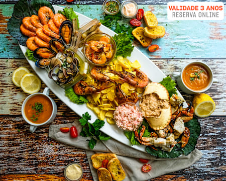 Mariscada com Tudo Incluído para Dois | Restaurante Alcazar - Viana do Castelo