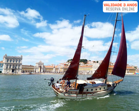 Passeio de Veleiro no Rio Tejo com Petiscos e Bebidas Incluídas | Diurno ou Sunset | Furanai Sailboat Tours