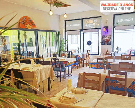 Menu Mix de Carnes Grelhadas, Sangria & Sobremesa para Dois | Restaurante Art Beat - Santa Cruz