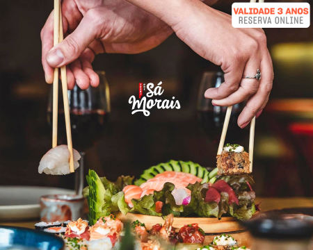 Sushi em Lisboa - Cheque Gourmet 29,90€ | Sushi dos Sá Morais - Marquês de Pombal