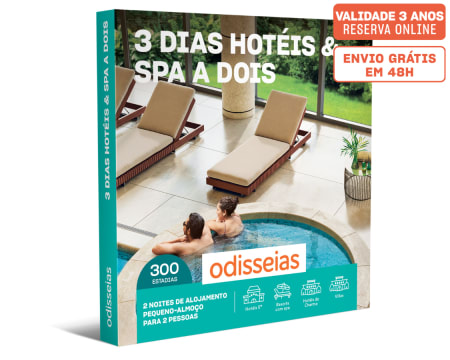 3 Dias Hotéis & Spa a Dois | 300 Hotéis à Escolha