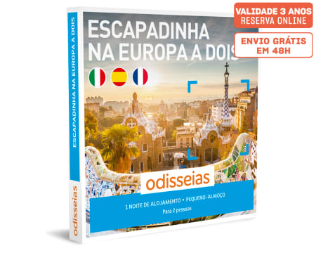 Escapadinha na Europa a Dois | 370 Estadias à Escolha