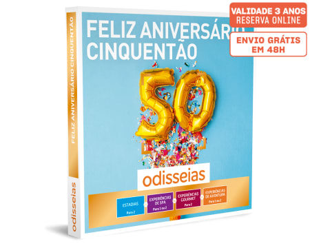 Feliz Aniversário Cinquentão | 2500 Experiências