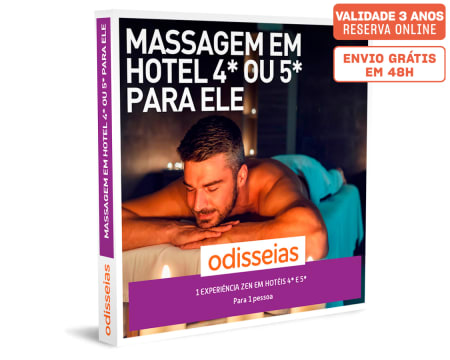 Massagem em Hotéis 4* ou 5* para Ele | 15 Experiências à Escolha