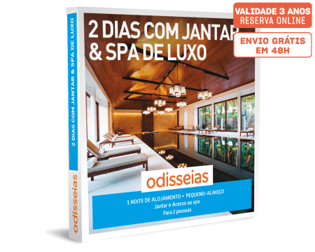 2 Dias com Jantar & Spa de Luxo | 30 Estadias à Escolha