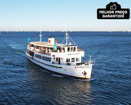 Sunset em Barco no Tejo c/ Welcome Drink | 2 Horas | Sardinha do Tejo