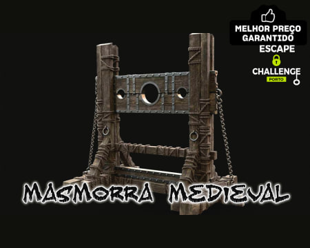 Escape Challenge Porto | Escape Room «Masmorra Medieval» para 2 a 4 Pessoas