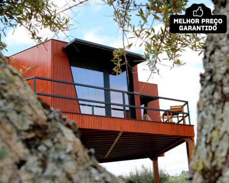 Côa HoneyComb - Vale do Côa | Agroturismo em Bungalow Favo de Mel com Terraço Vista Rio