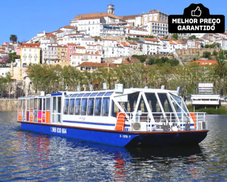 Coimbra à Vista! Cruzeiro de Barco no Rio Mondego a Dois ou em Família