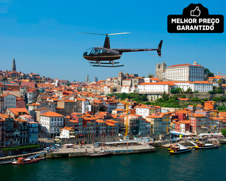 Magnífico Voo de Helicóptero Sobre o Porto com Opção Voo Privado! 8 Minutos | Porto Helicopters