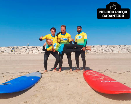 Aula de Surf na Costa da Caparica | 1 ou 2 Pessoas | Portugal Surf School