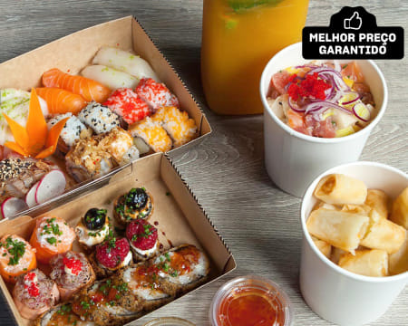 Sushi no Montijo! Take Away de Entrada e Combinado de 40 Peças | Al'Kawa