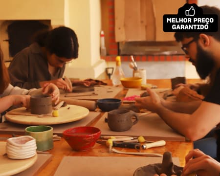 Clay&Food! Workshop de Cerâmica com Lanche de Pizza | The Green Studio - Almada